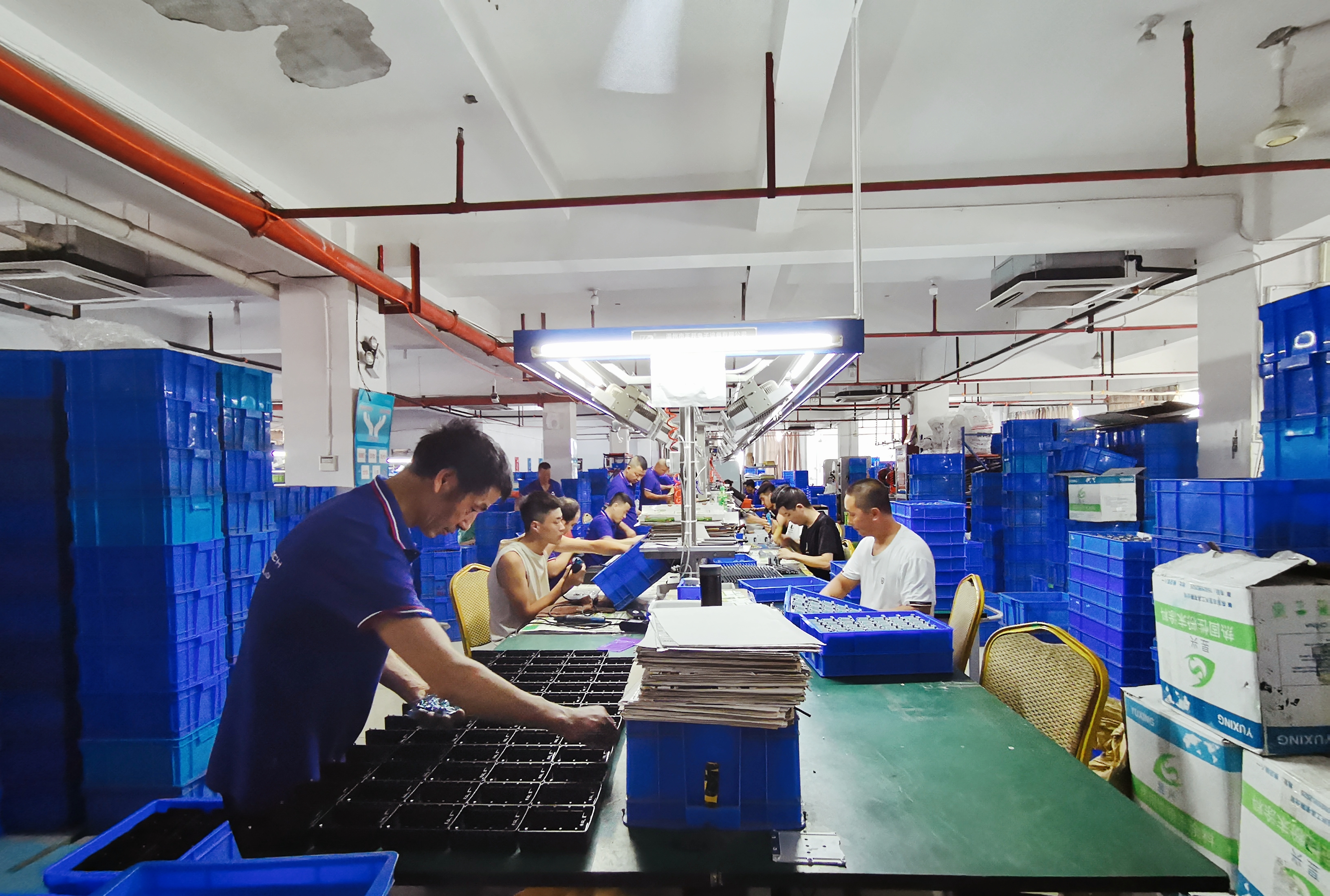 Lock assembly operation line