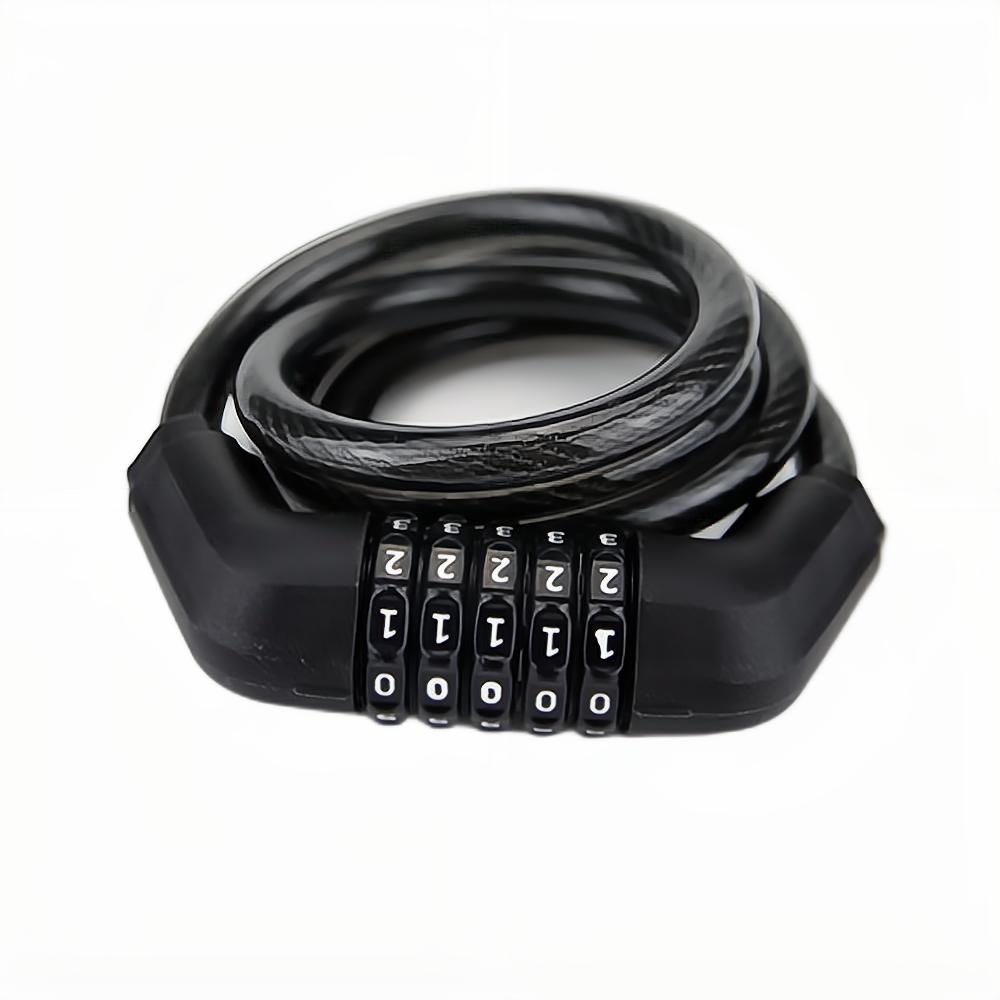 1.2m 5 Digital Combination Bike Cable Lock Smart Lock WS-BL04