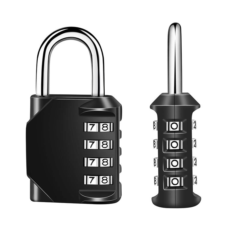 Resettable Password Combination Lock Gym 4 Digit Keyless Lock Padlock WS-PL01