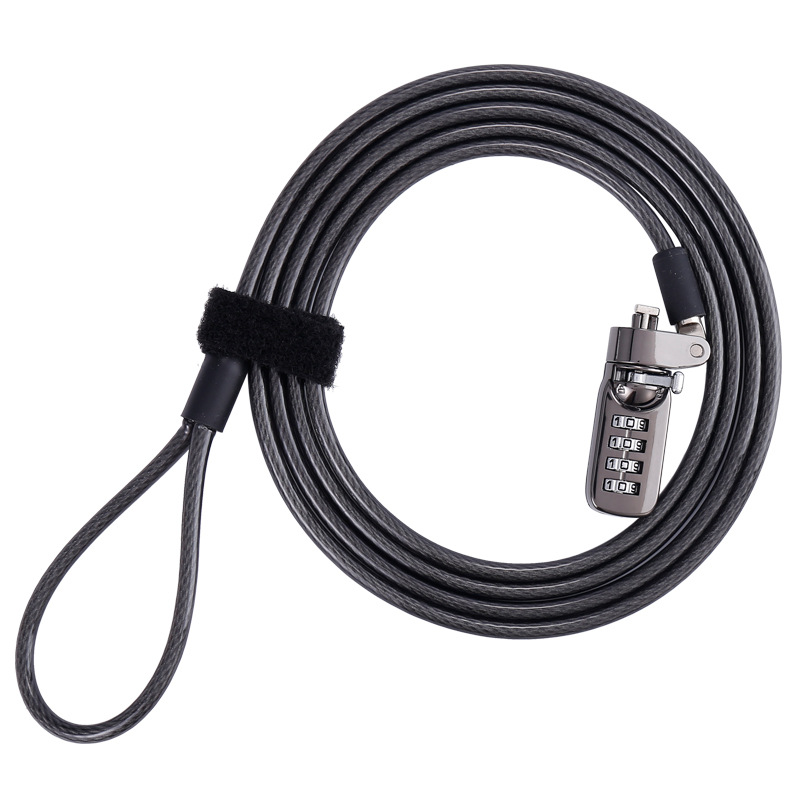 Computer Cable Lock for iPad Tablet Laptop MacBook Dell HP Lenovo Samsung WS-LCL09