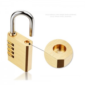 21mm Solid Brass Mini 4 Digits Resettable Combination Luggage Padlock WS-2136 21mm Solid Brass Mini 4 Digits Resettable Combination Luggage Padlock WS-2136