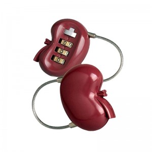 Special kidney shape mini wire code lock cable lock WS-OL06