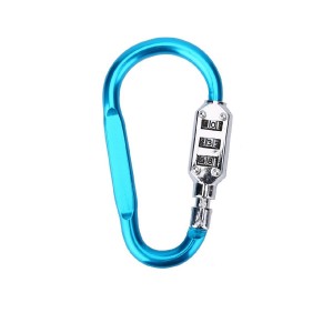 Smaller Carabiner Lock, Travel Bag Luggage Security Combination Locking Carabiner Padlock WS-OL03