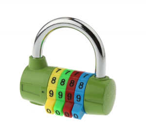 4 Digits Password Mini Lock Travel Case Lock Gym Locker Padlock WS