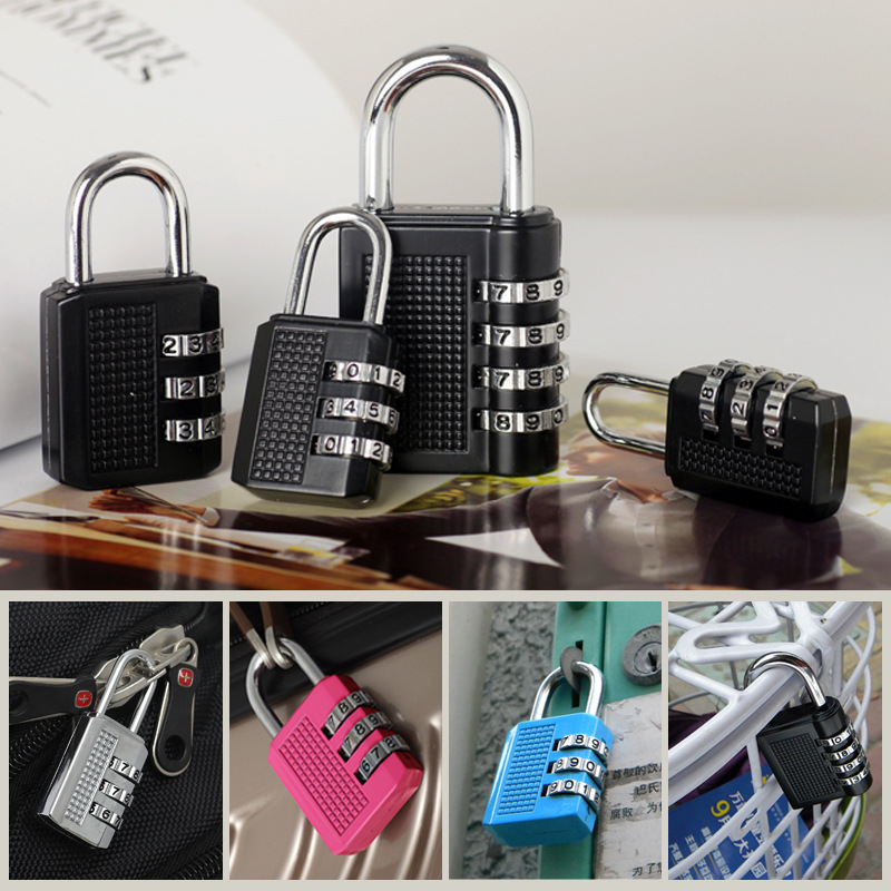 4 Small Combination Padlock 3 Digits, ws locks