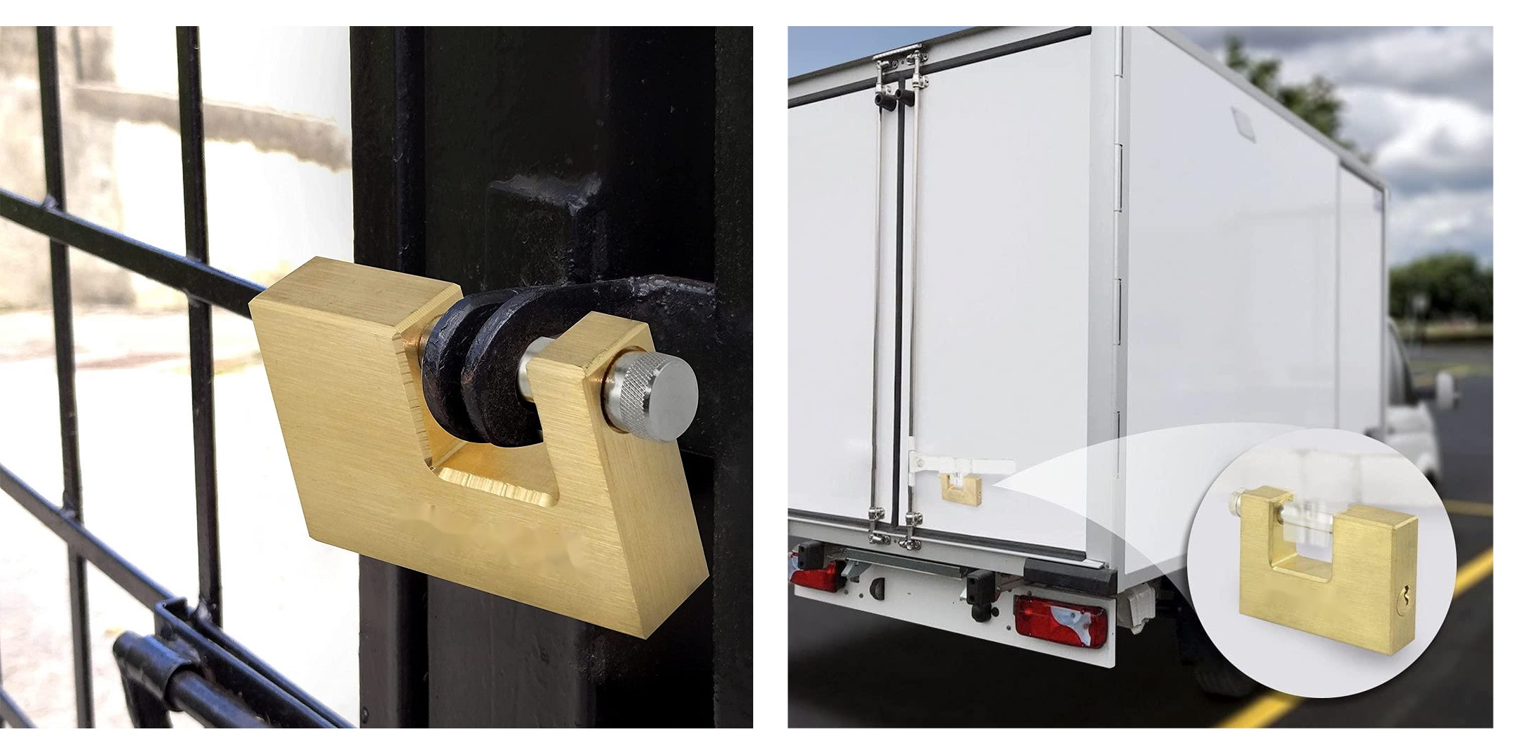 Best use for gate and container shutter brass lock