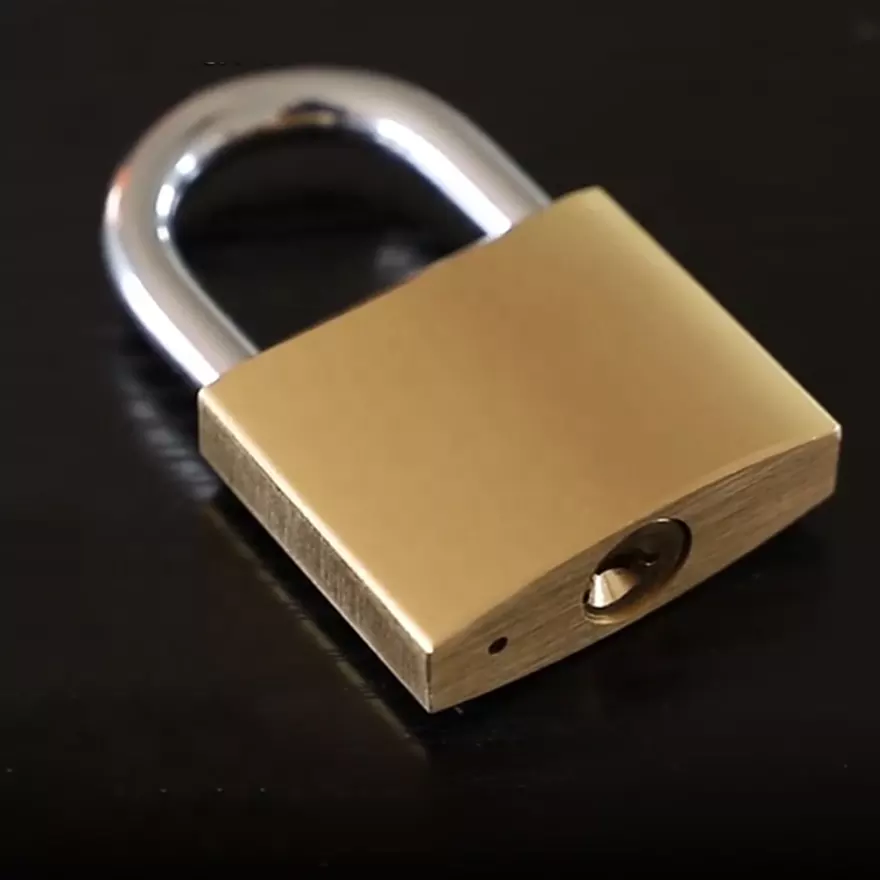 Medium-size brass -padlock