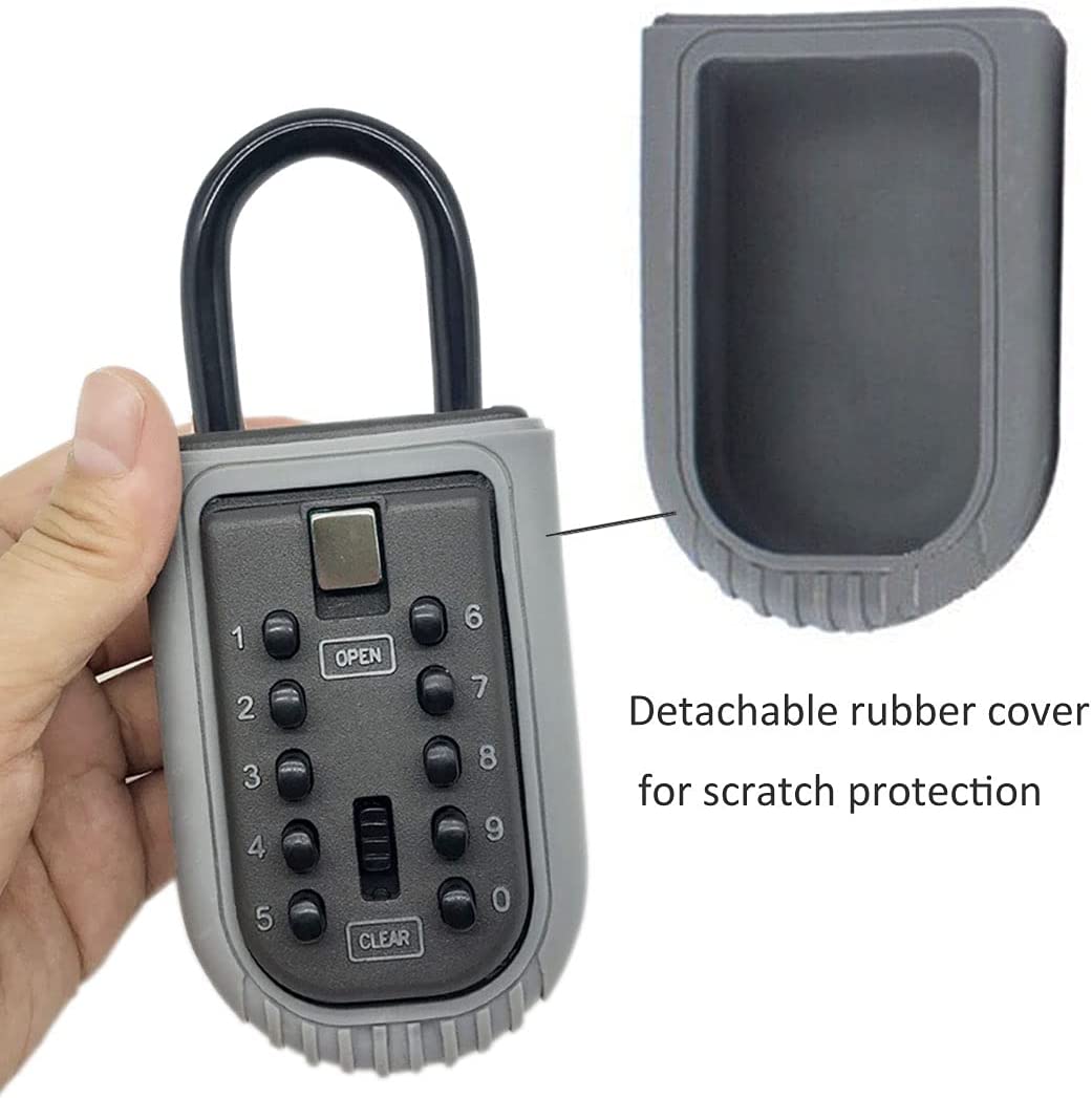 Wholesale Best Lock Box For Car Key Factories –Combination Push Button Portable Lock Box Hanging Lock Box WS-LB13 – WS Locks detail pictures