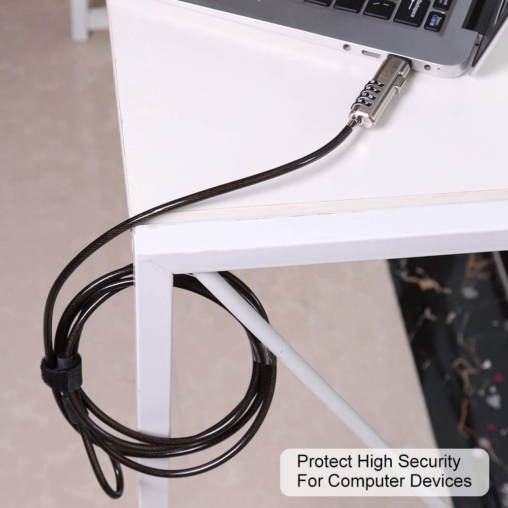 WS USB Laptop Lock USB Equipment Notebook Computer Combination Cable Lock WS-LCL08